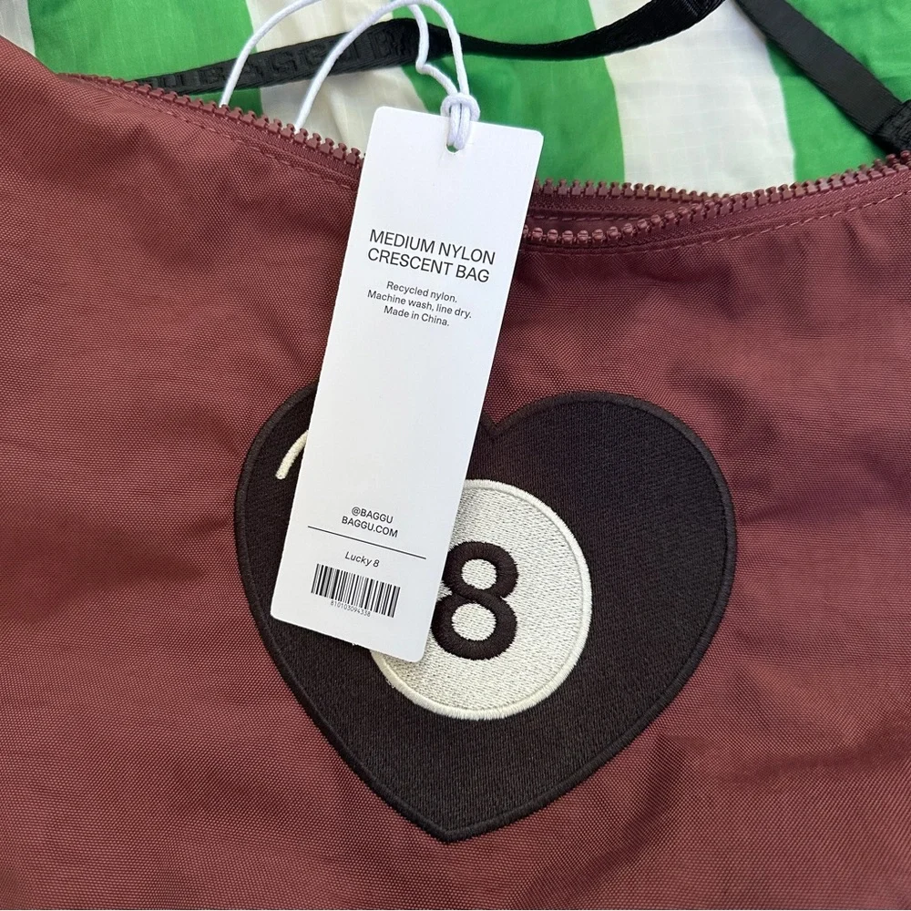 BAGGU urban outfitters exclusive lucky 8ball medium crescent - Picture 3 of 4